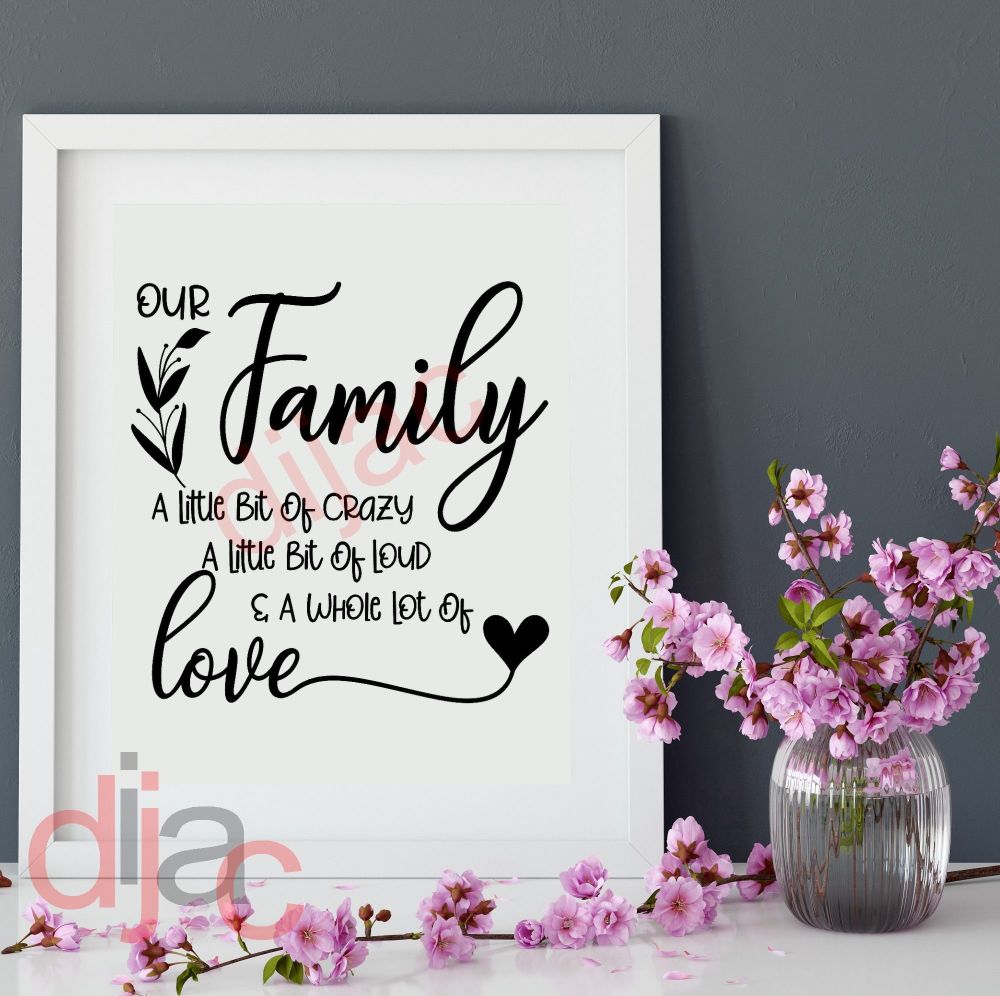 FAMILY IS THE ANCHOR... VINYL DECAL