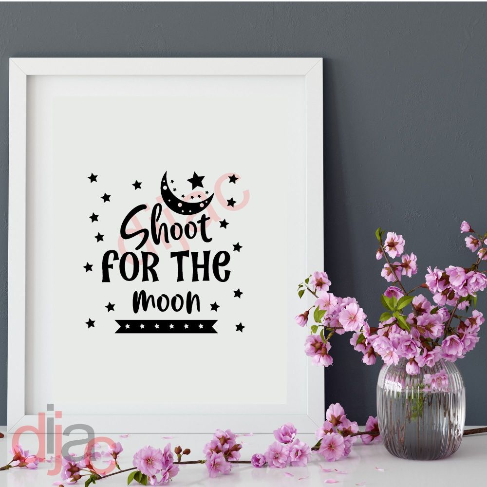 Shoot For The Moon / Vinyl Decal