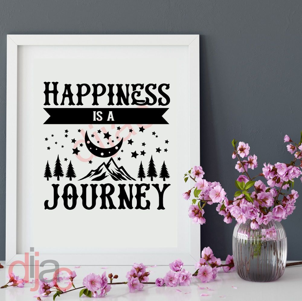 Happiness Is A Journey / Vinyl Decal