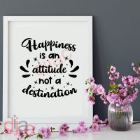 HAPPINESS IS AN ATTITUDE...<br>15 x 15 cm