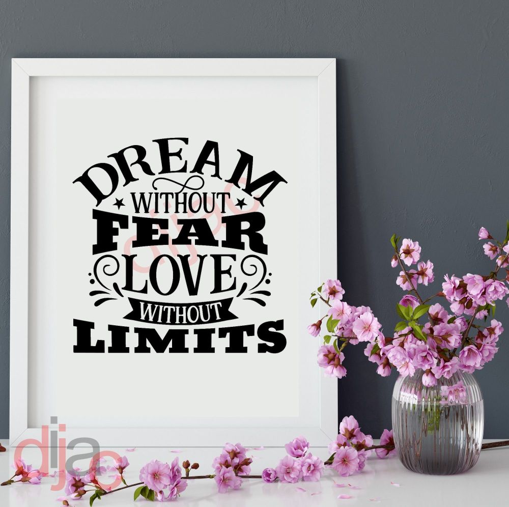 Dream Without Fear / Vinyl Decal