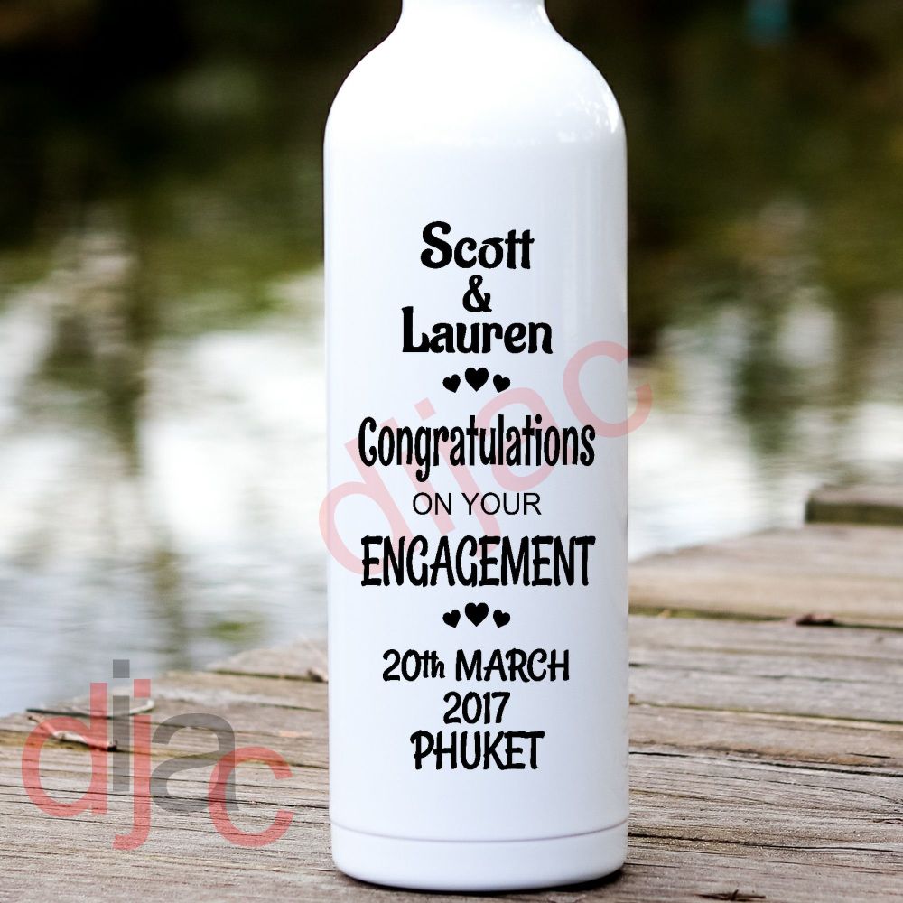 CONGRATULATIONS ON YOUR ENGAGEMENT VINYL DECAL