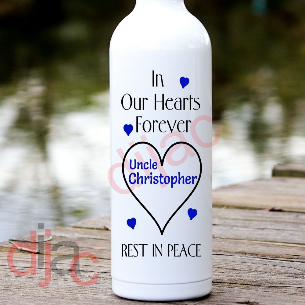 In Our Hearts Forever / Personalised Vinyl Decal