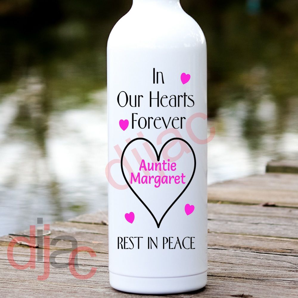 In Our Hearts Forever / Personalised Vinyl Decal