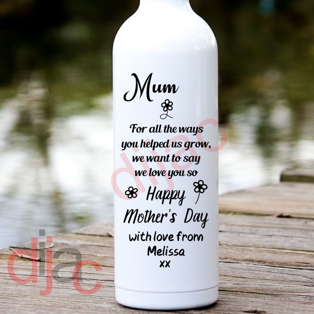 Happy Mother's Day / Personalised Vinyl Decal D2