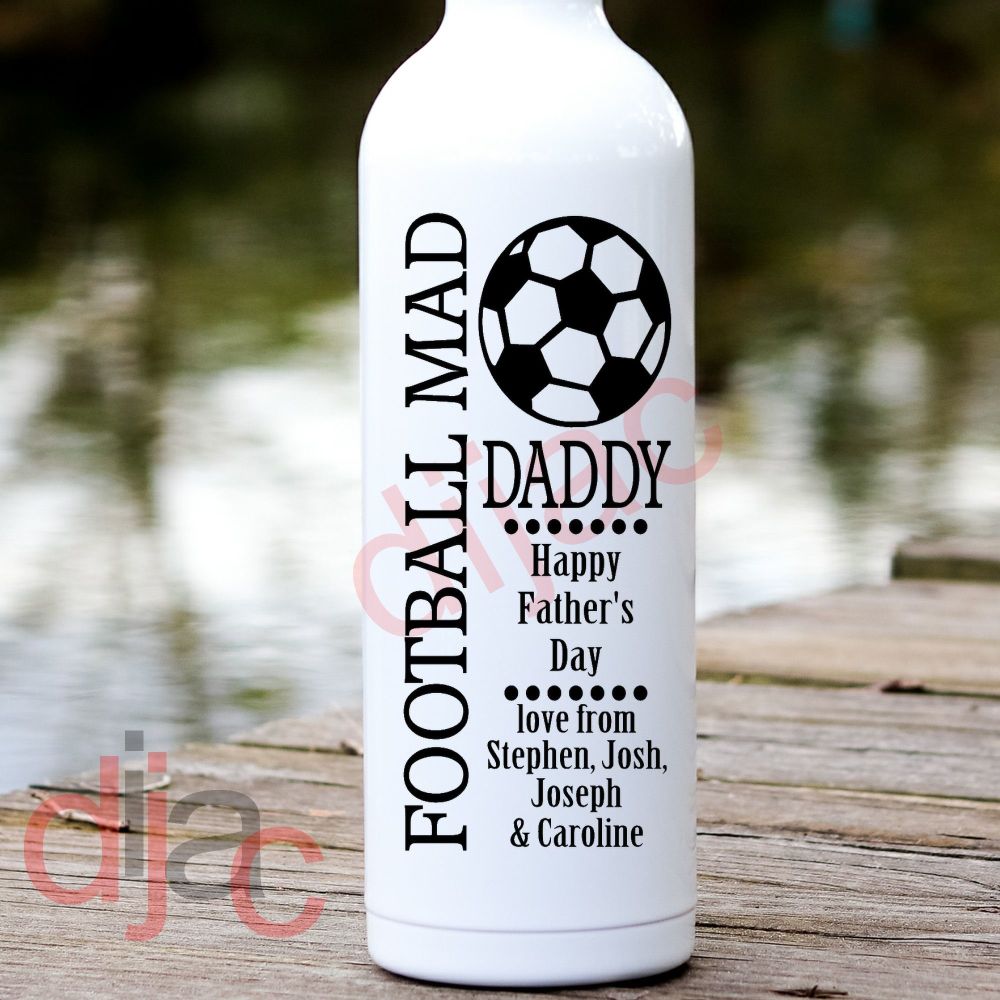 Father's Day Football  / Personalised Vinyl Decal