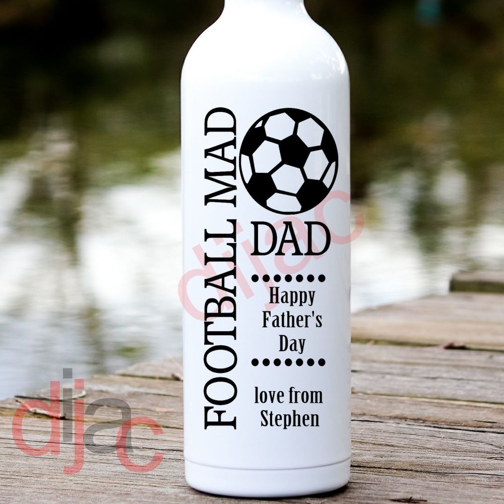 FATHER'S DAY FOOTBALL MAD DAD VINYL DECAL