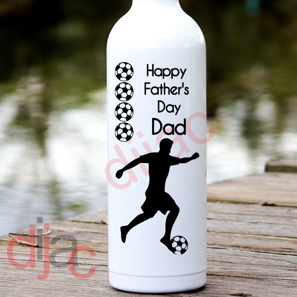 Happy Father's Day / Football Vinyl Decal