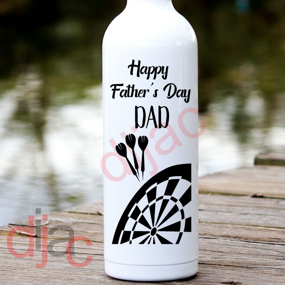 HAPPY FATHER'S DAY DARTS VINYL DECAL