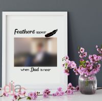 FEATHERS APPEAR<br>PERSONALISED<br>15 x 15 cm