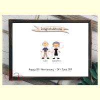 2 CHARACTER HAPPY FACES STICK FAMILY PRINT