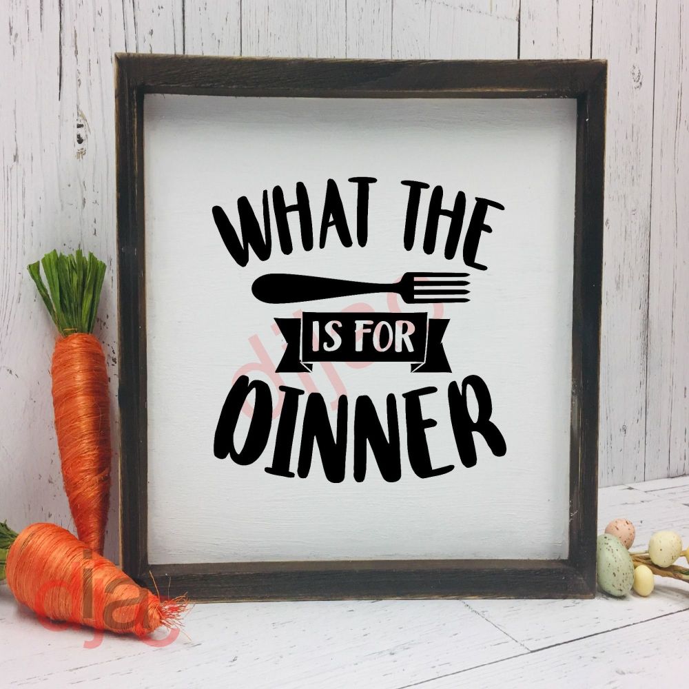 WHAT THE FORK IS FOR DINNER 15 x 15 cm