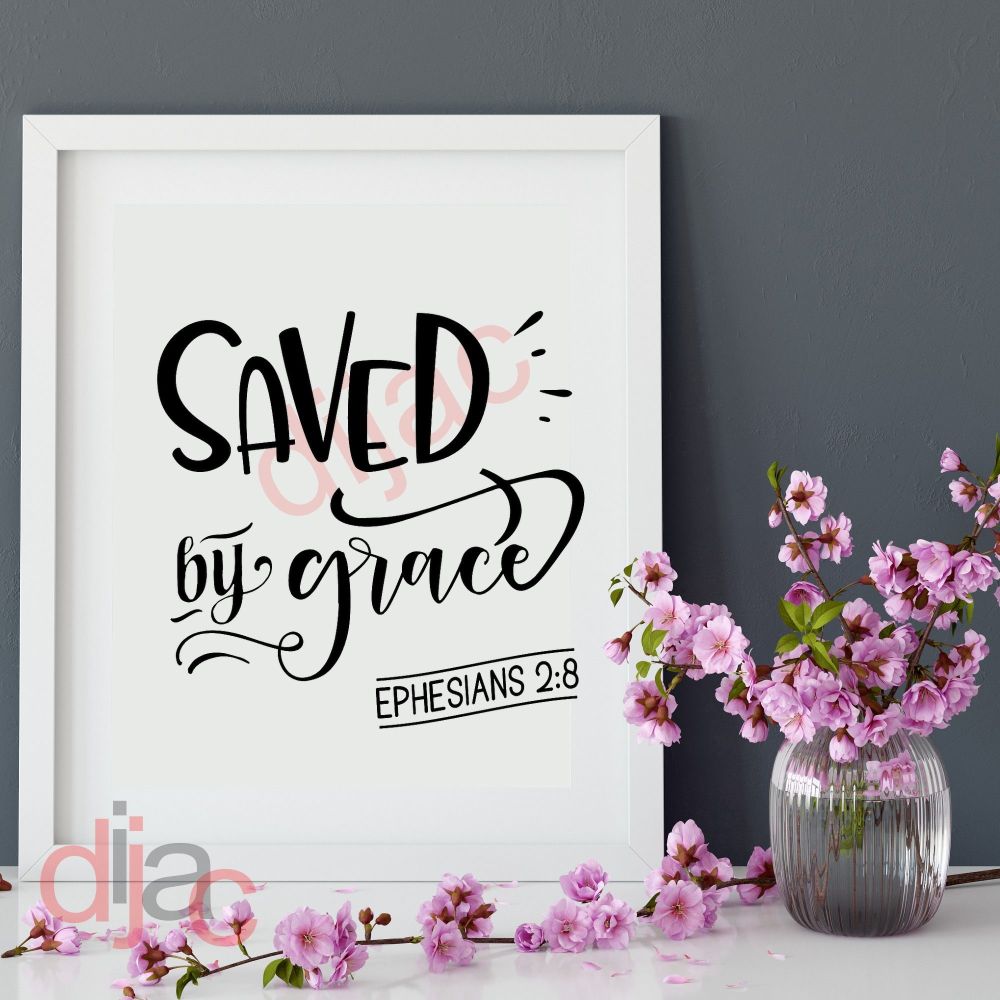Saved By Grace / Vinyl Decal