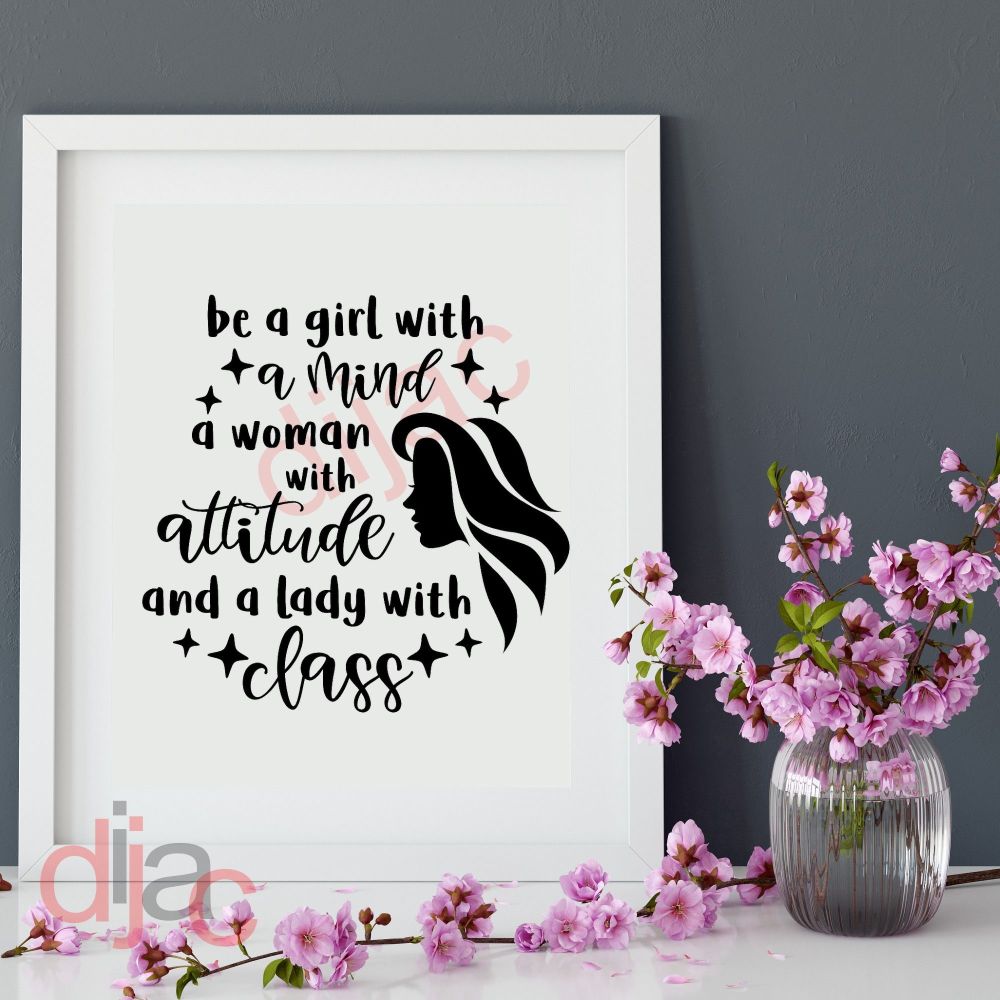 A Woman With Attitude / Vinyl Decal