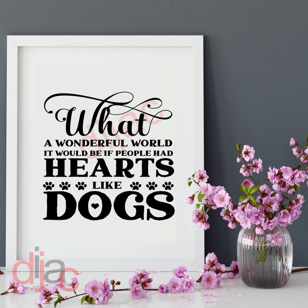 Hearts Like Dogs / Vinyl Decal