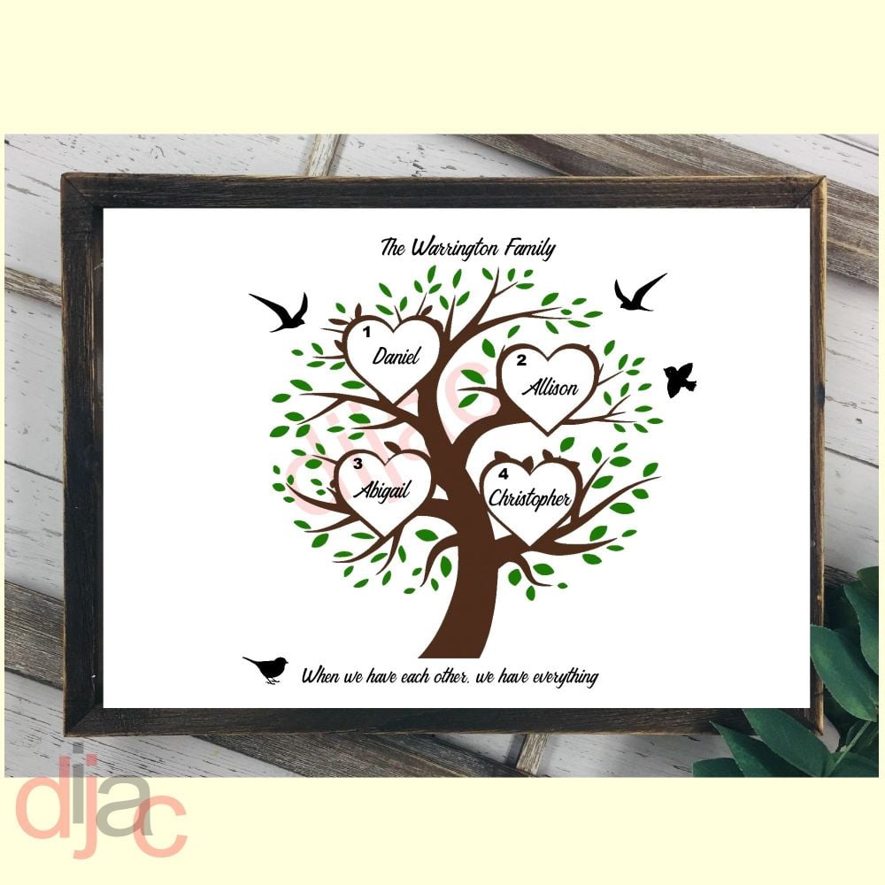 FAMILY TREE DIGITAL PRINT