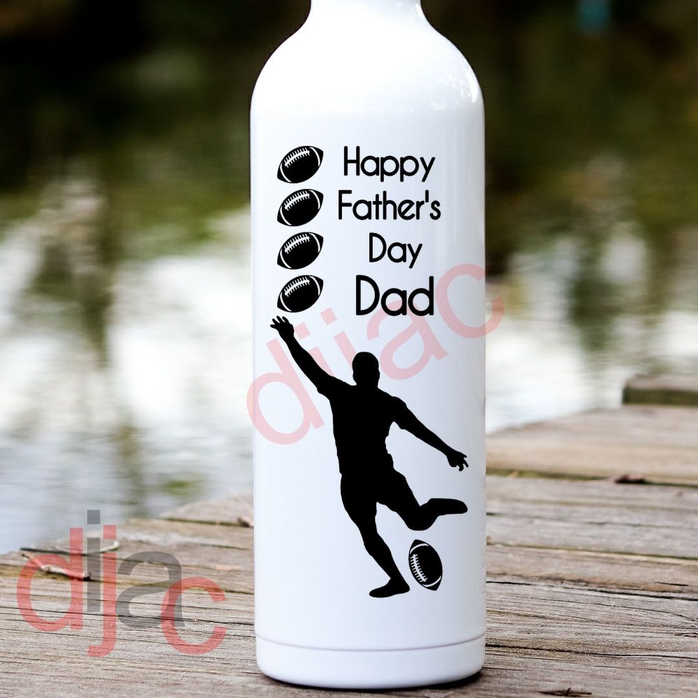 HAPPY FATHER'S DAY DAD RUGBY8 x 17.5 cm
