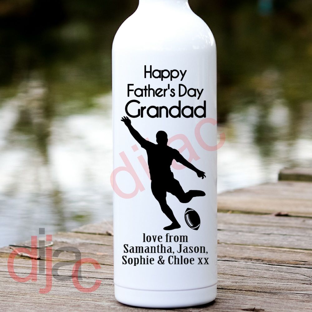 Father's Day Rugby / Personalised Vinyl Decal