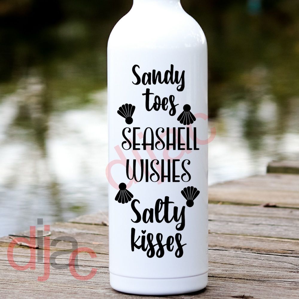 Sandy Toes Seashell Wishes / Vinyl Decal