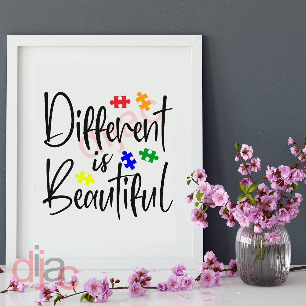 DIFFERENT IS BEAUTIFUL<br>15 x 15 cm