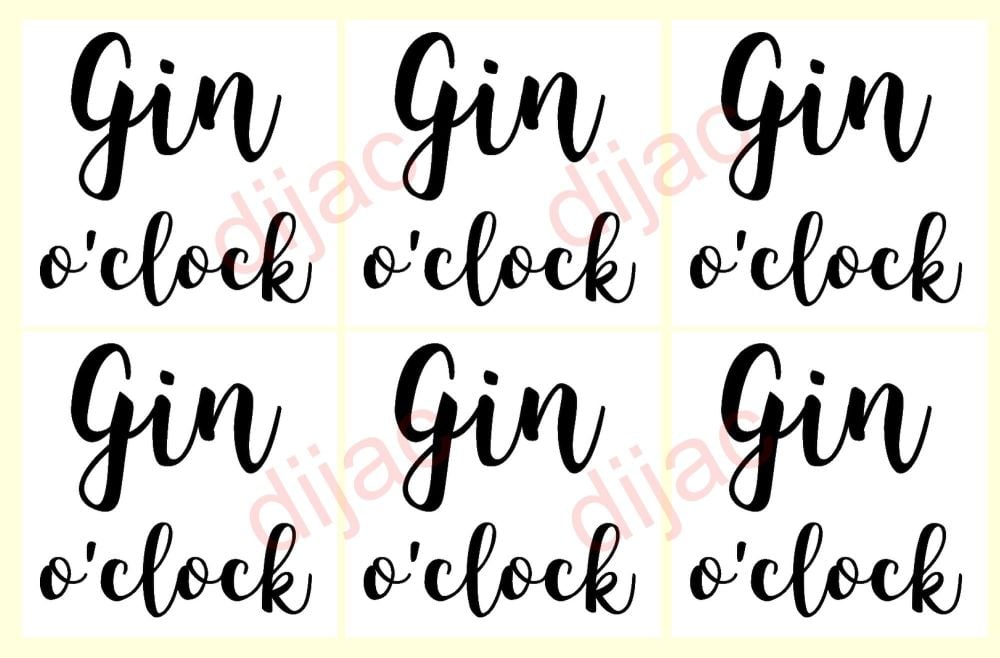 Gin O'Clock x 6