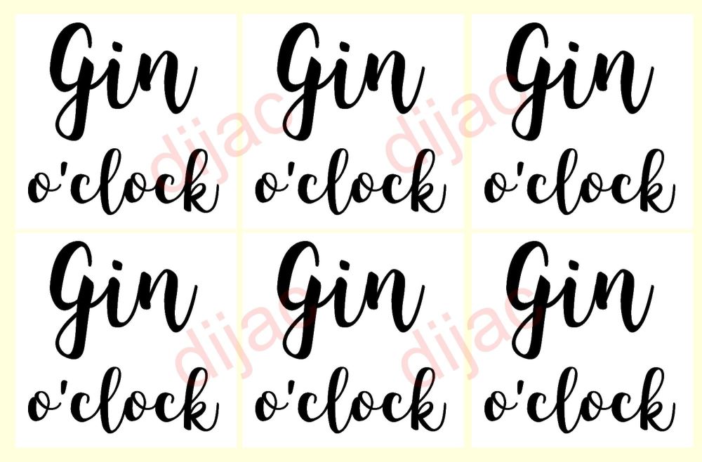Gin O'Clock x 6