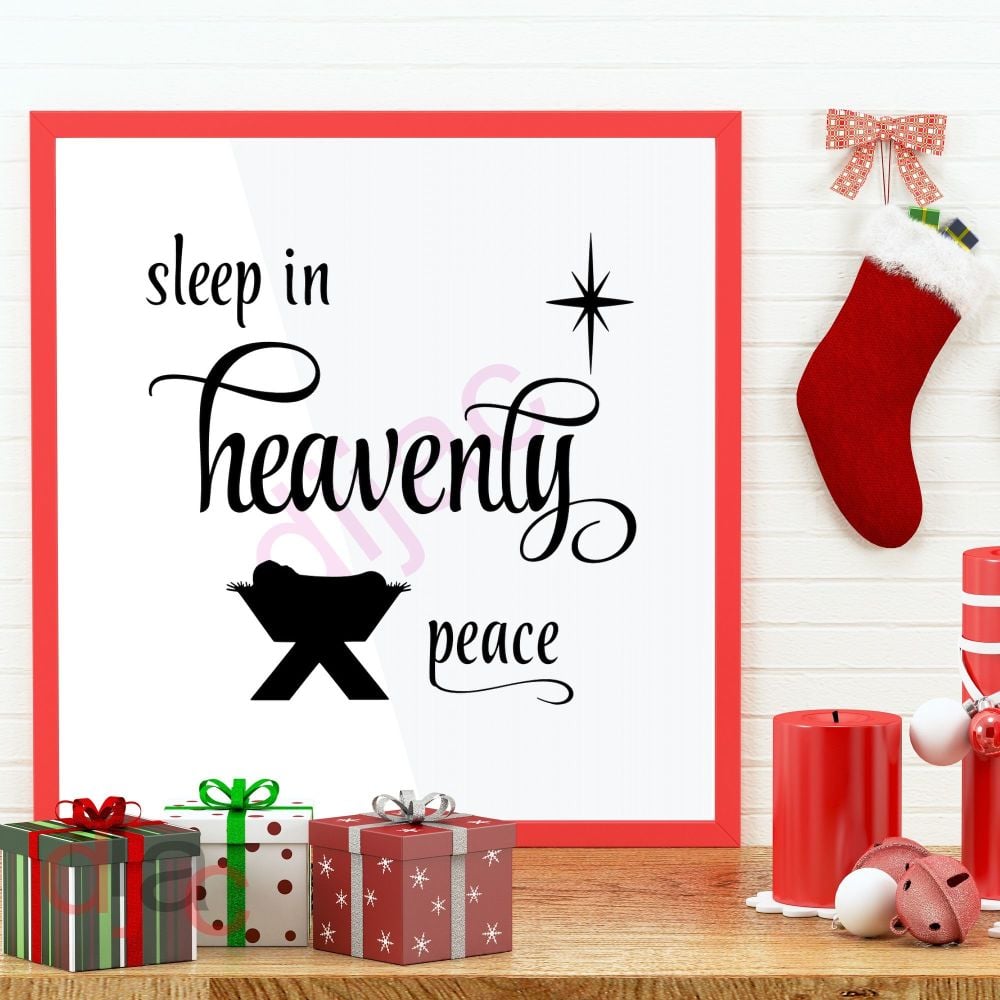 SLEEP IN HEAVENLY PEACE<br>15 x 15 cm