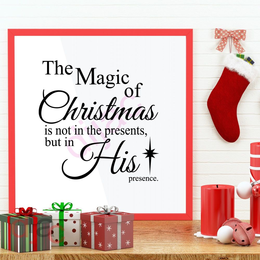 The Magic Of Christmas / Christmas Vinyl Decal