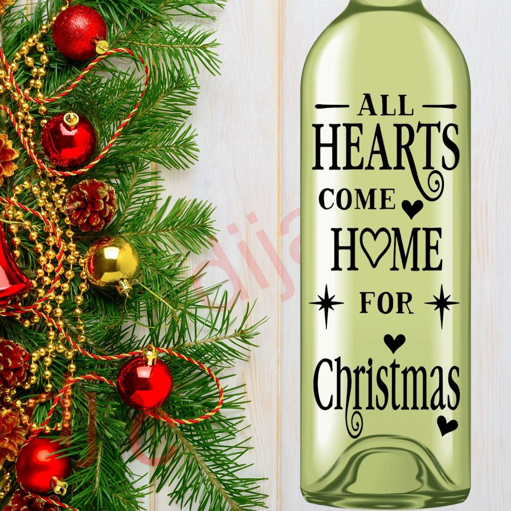 All Hearts Come Home For Christmas / Christmas Vinyl Decal