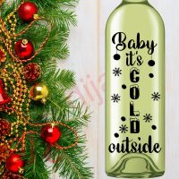 BABY IT'S COLD OUTSIDE (D3)<br>8 x 17.5 cm decal