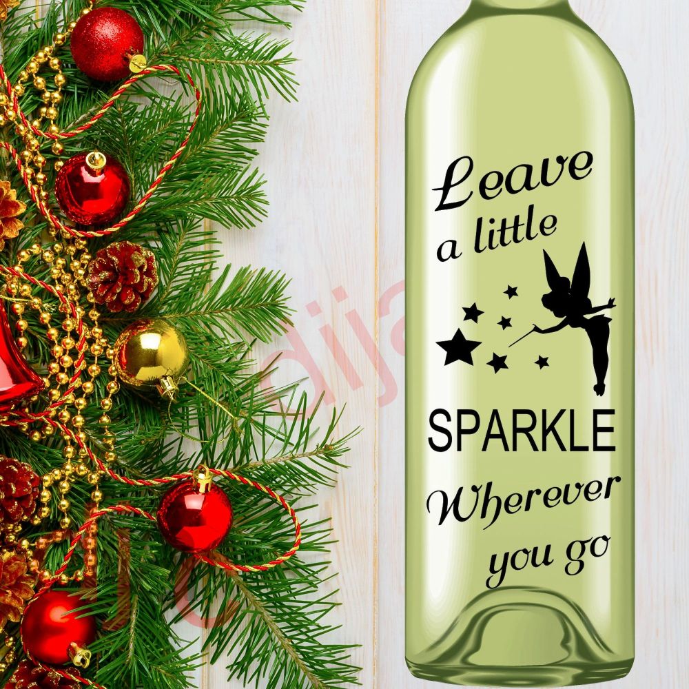 Leave A Little Sparkle / Christmas Vinyl Decal D1