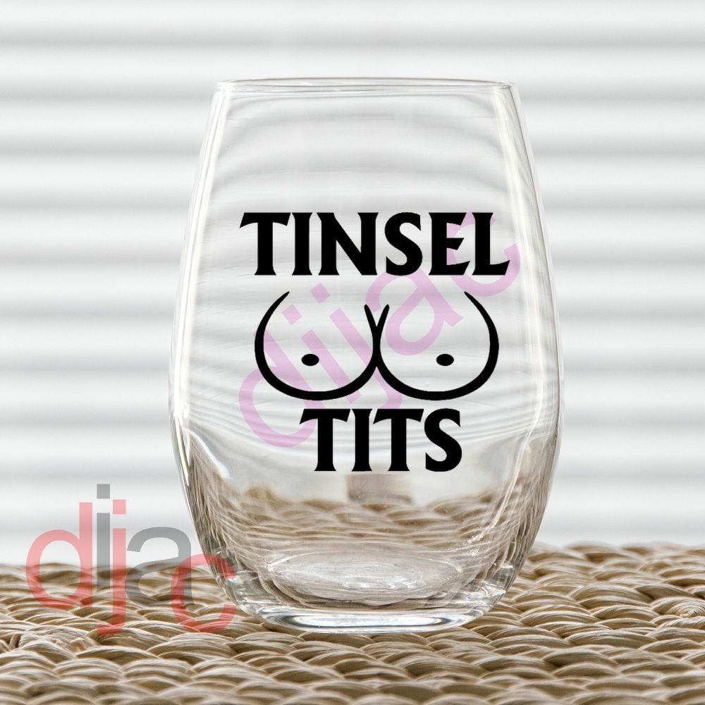 Tinsel Tits / Christmas Vinyl Decal