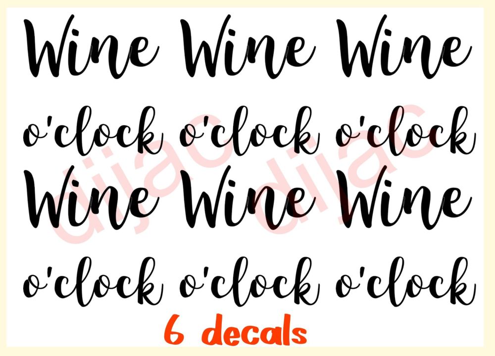 Wine O'Clock x 6