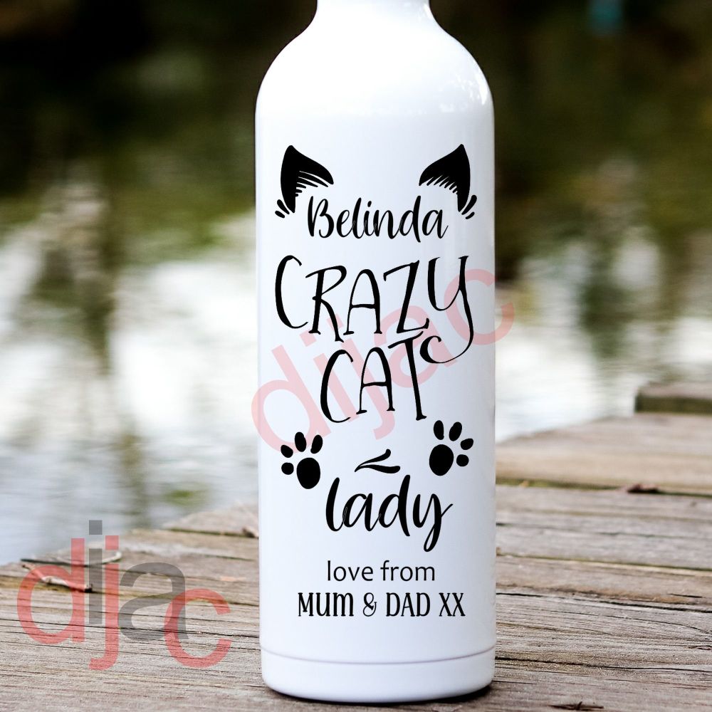 Crazy Cat Lady / Personalised Vinyl Decal