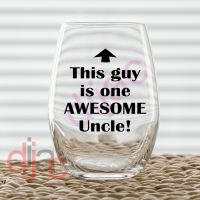 AWESOME UNCLE<br>7.5 x 7.5 cm