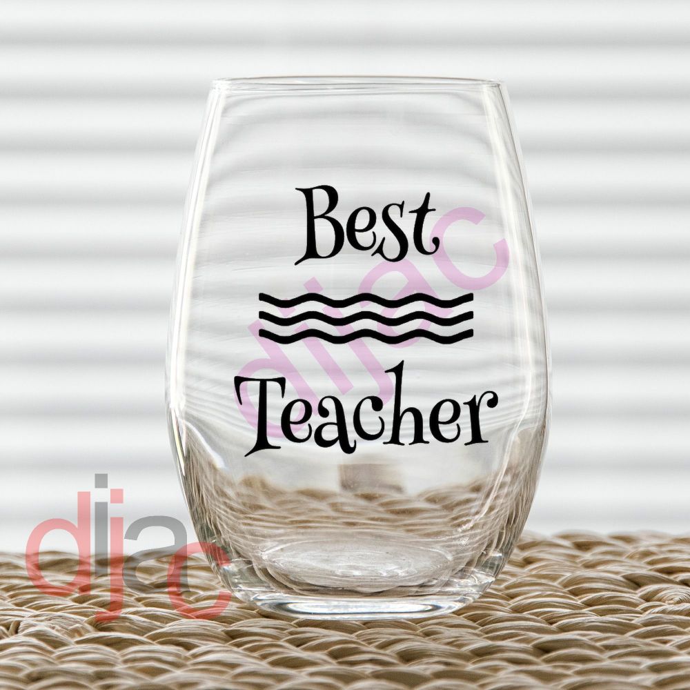 BEST TEACHER (D2) VINYL DECAL
