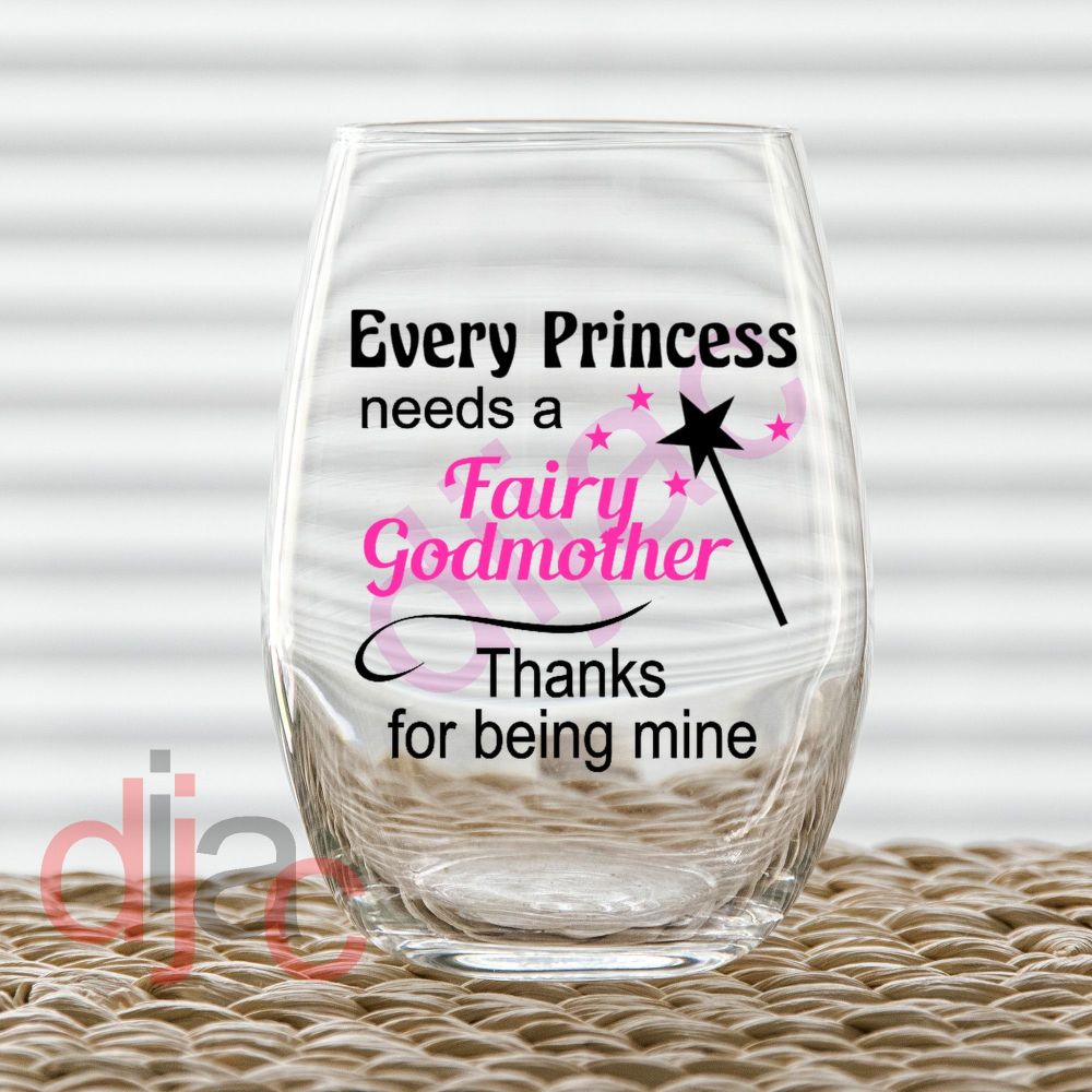 THANKS FOR BEING MY GODMOTHER VINYL DECALS