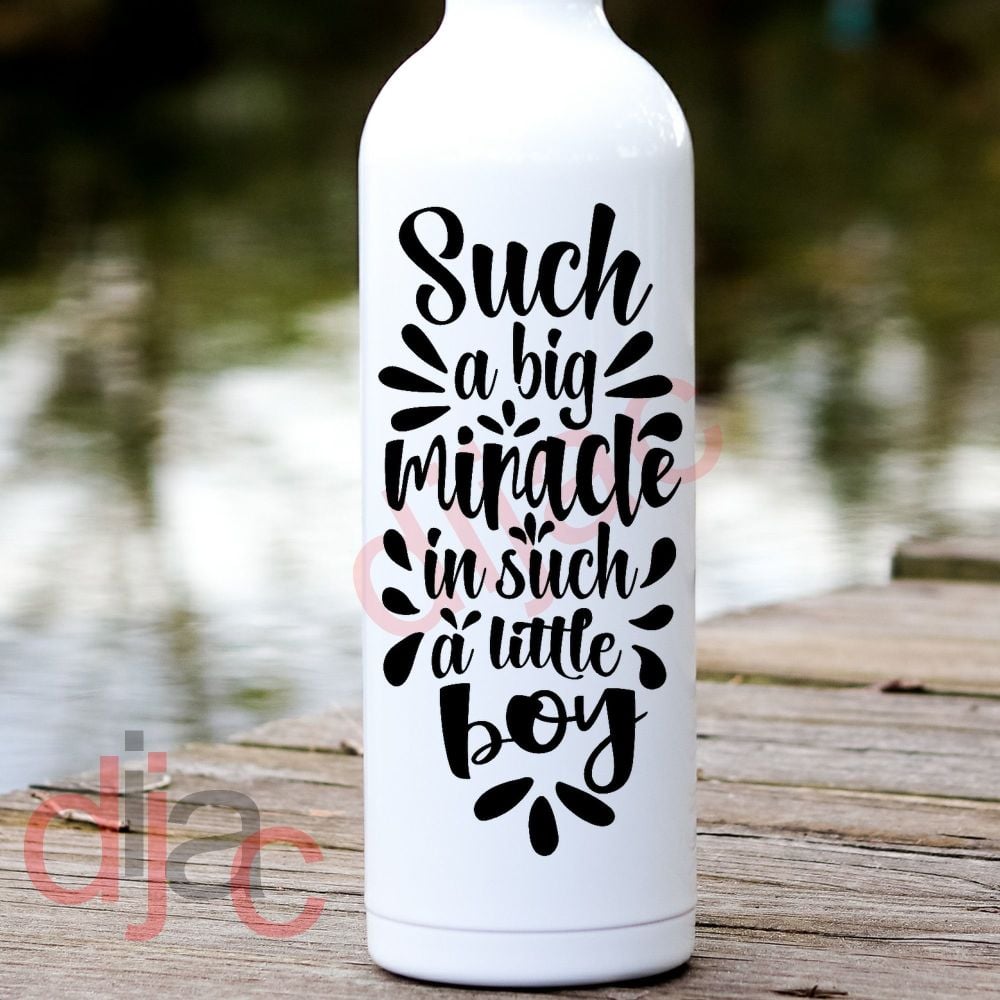 SUCH A BIG MIRACLE...BOY VINYL DECAL