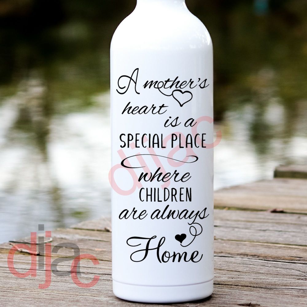 A MOTHER'S HEART IS A SPECIAL PLACE VINYL DECAL