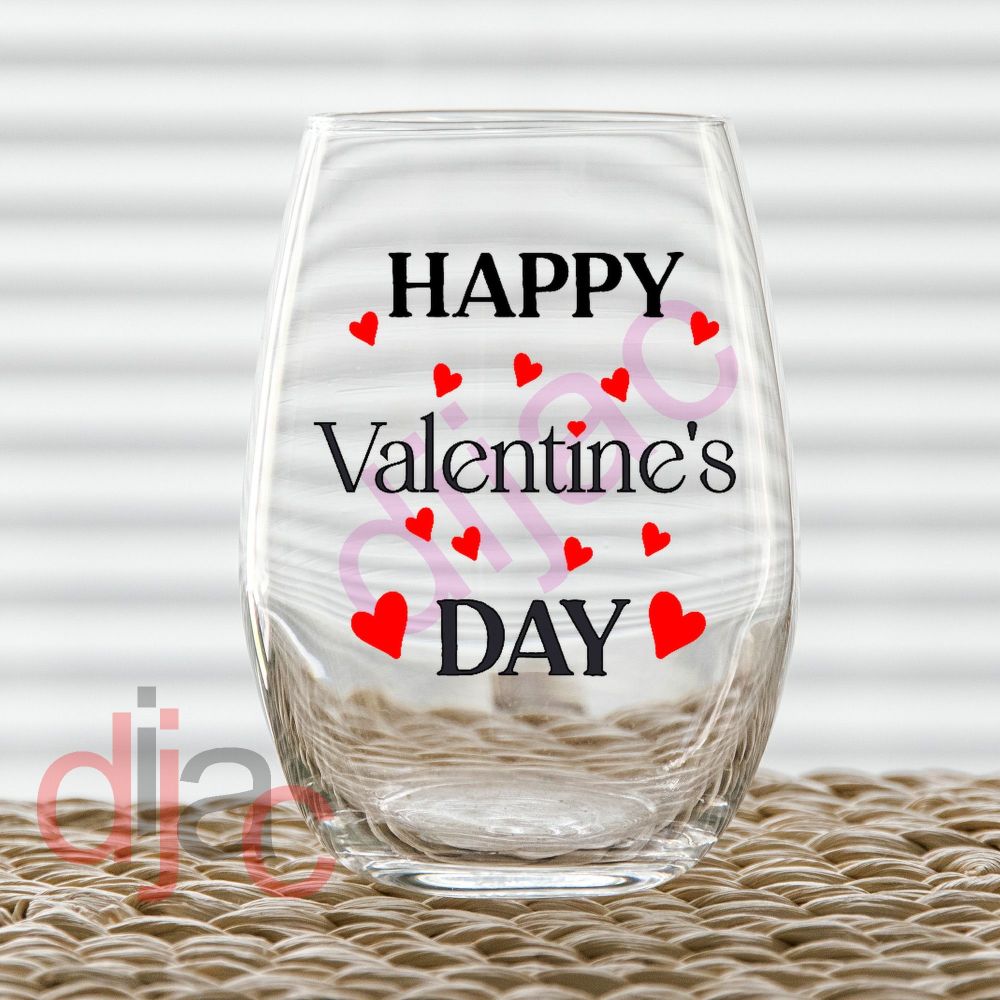 HAPPY VALENTINE'S DAY (D2)<br>7.5 x 7.5 cm decal