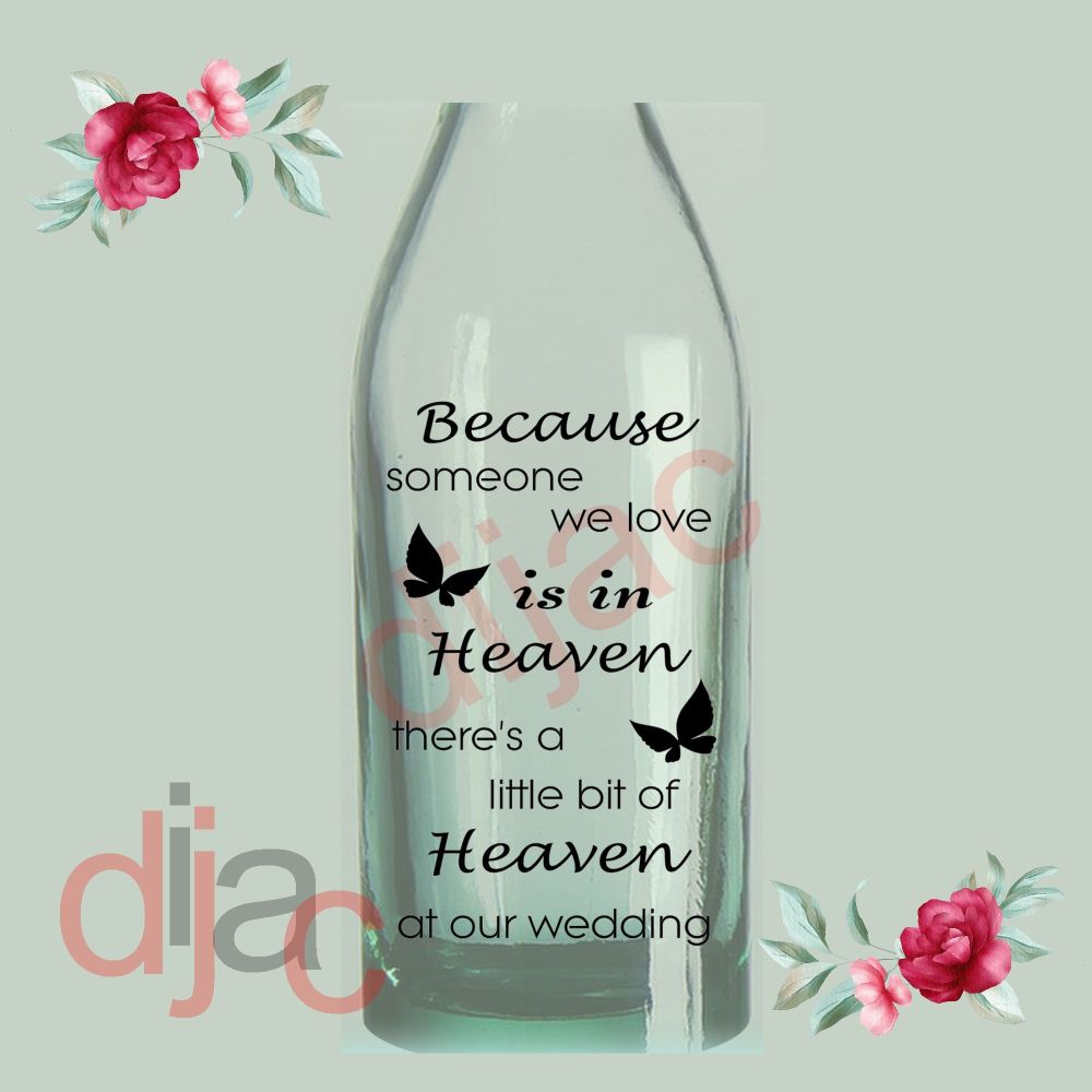 Heaven At Our Wedding / Vinyl Decal