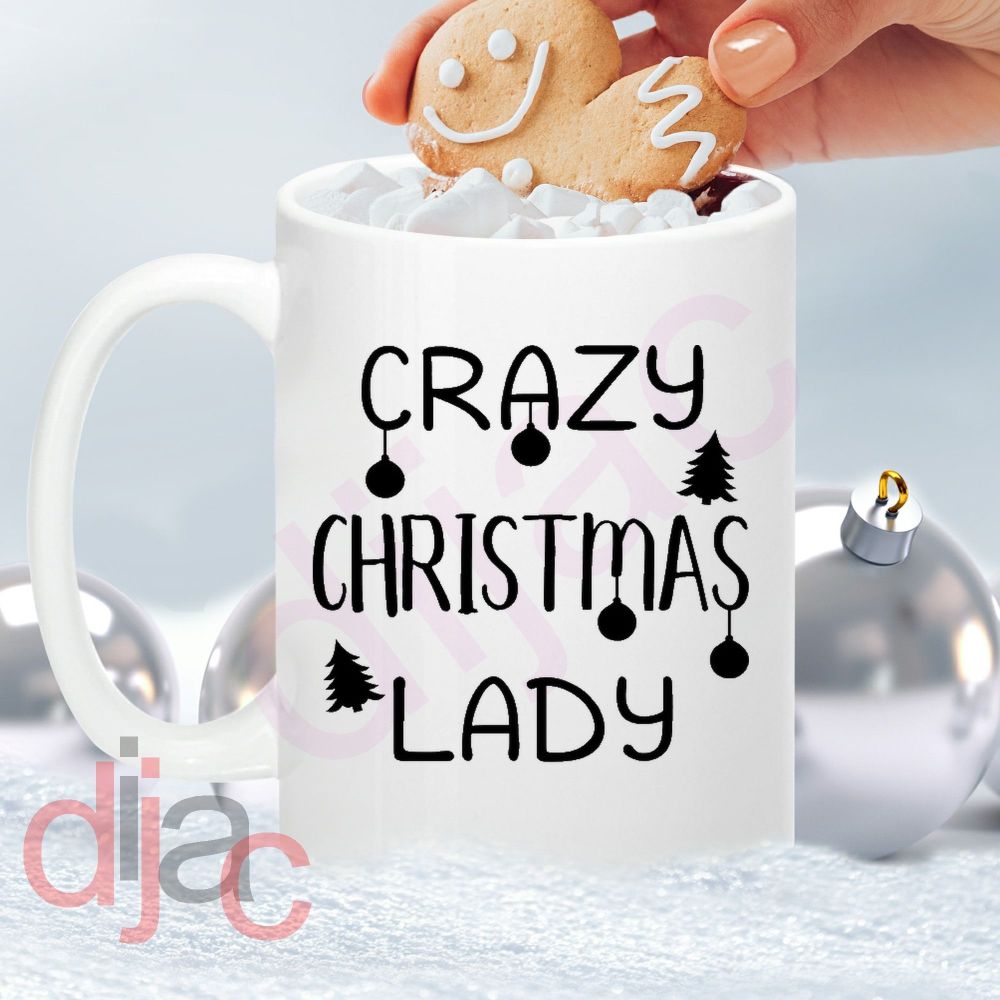Crazy Christmas Lady / Christmas Vinyl Decal