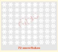LARGE SNOWFLAKES X 72<br>2 x 2 cm