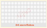 SMALL SNOWFLAKES x 84<br>1 x 1 cm