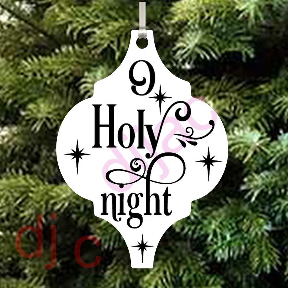 O HOLY NIGHT<br> ARABESQUE ACRYLIC DECORATION