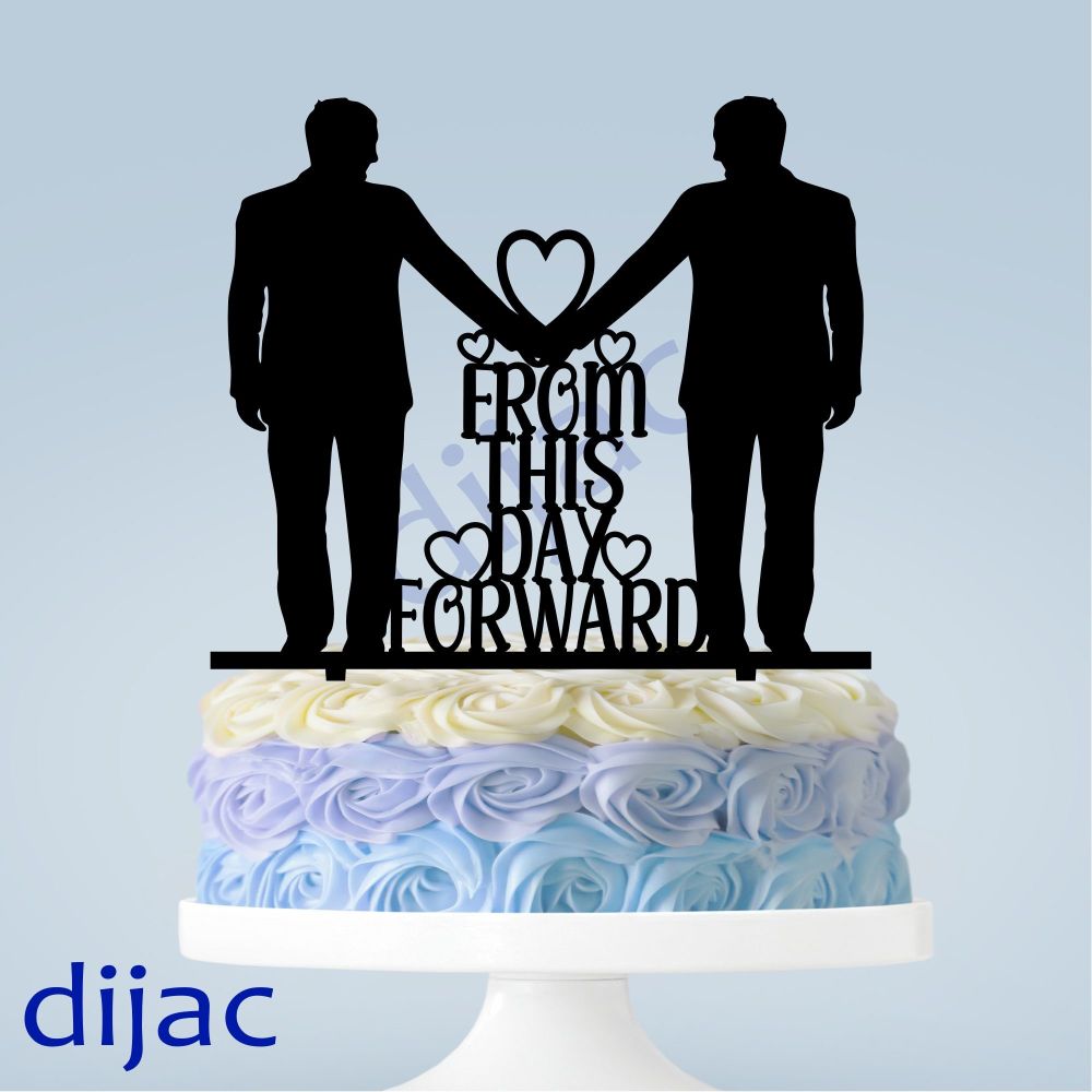 FROM THIS DAY FORWARD WEDDING CAKE TOPPER