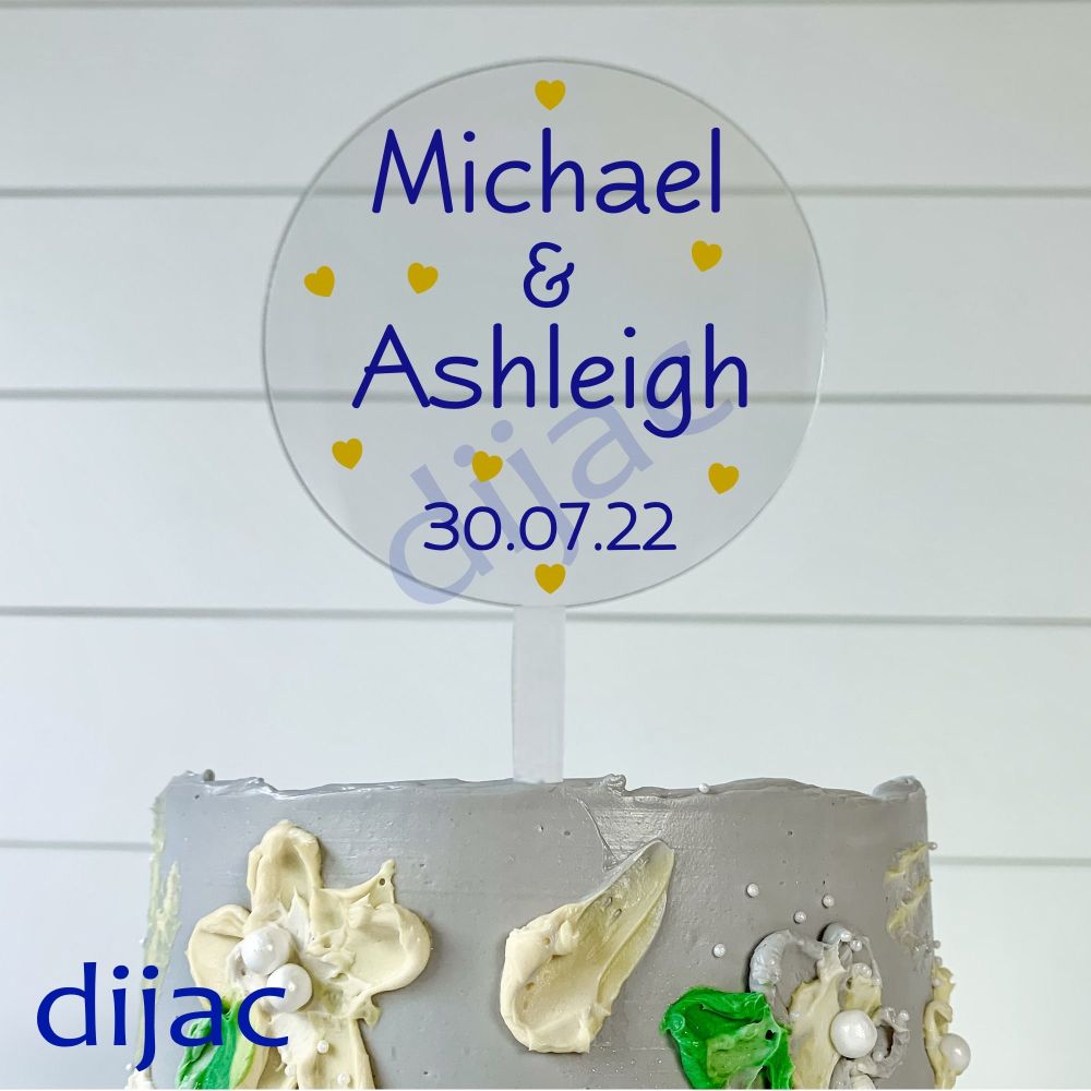 PADDLE CAKE TOPPER PTW2Wedding/Engagement10 cm