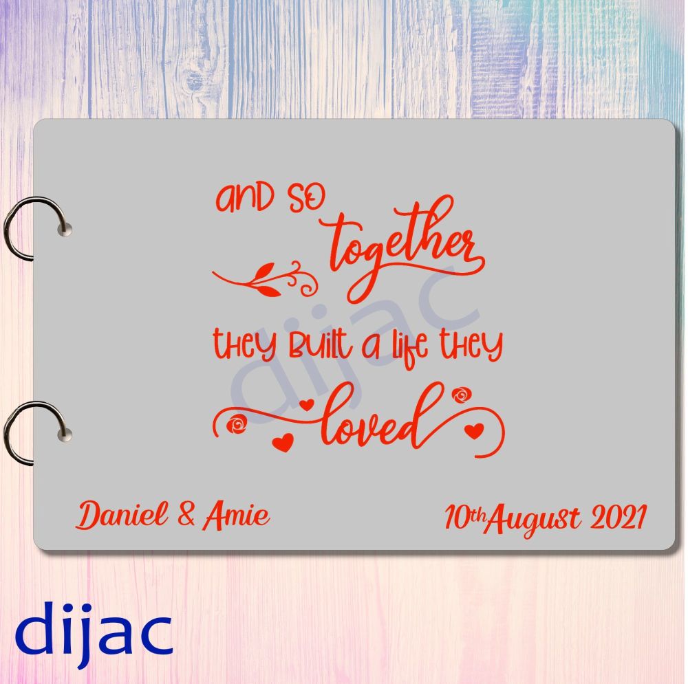 AND SO TOGETHER WEDDING GUEST BOOK