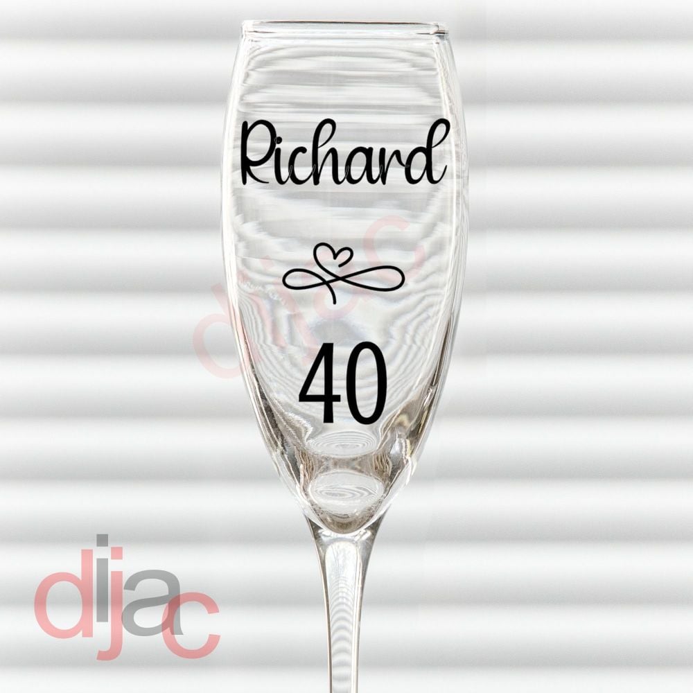 NAME with NUMBER<BR>PERSONALISED<br>6 x 8.5 cm