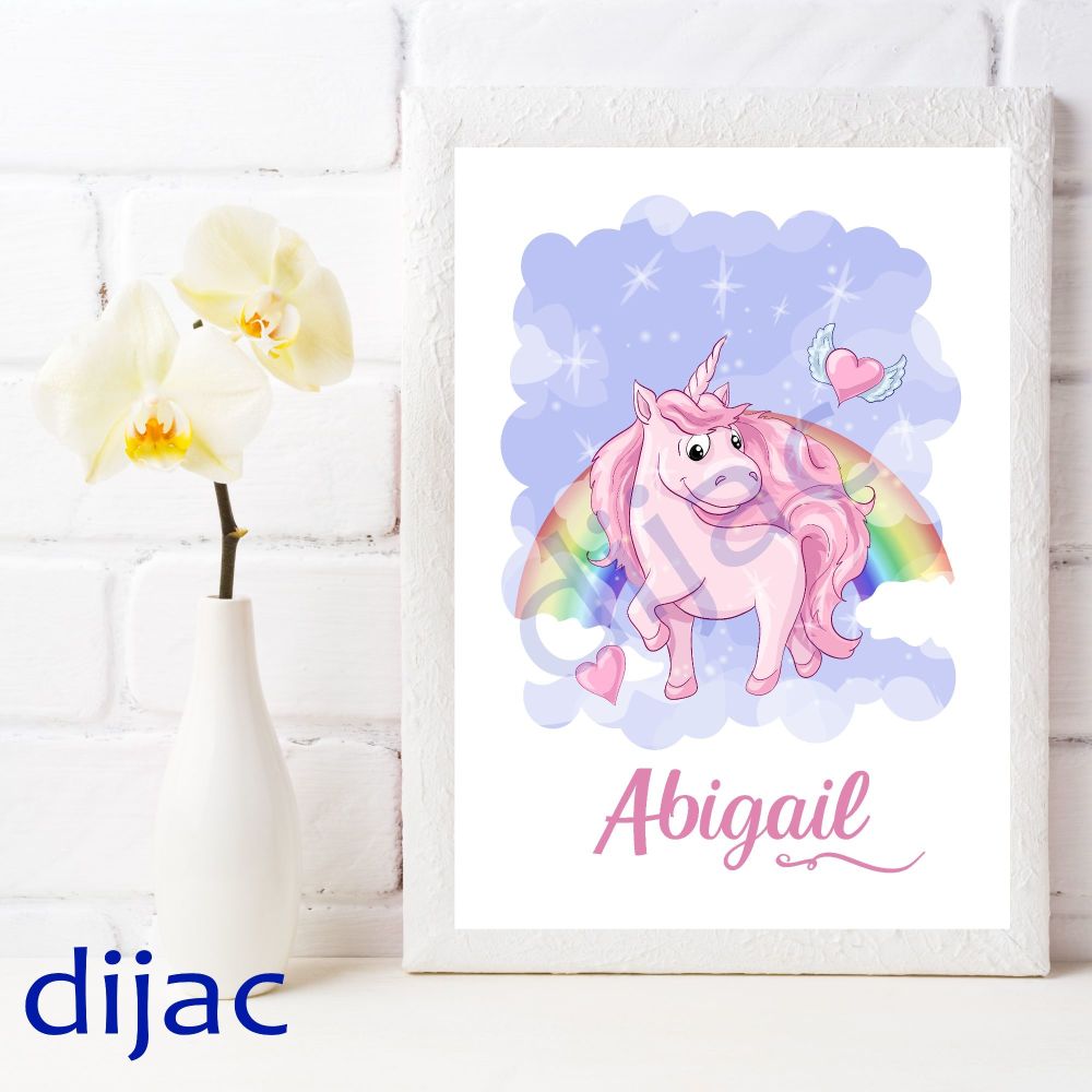 Personalised Print / Unicorn D1